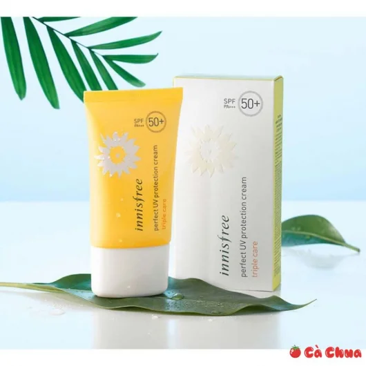 Kem Chống Nắng Innisfree Perfect UV Protection Cream Triple Care SPF 50+ PA++++ TOP kem chống nắng chất lượng giá bình dân