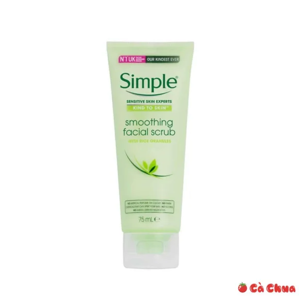 Simple Kind To Skin Smoothing Facial Scrub Top 4 sản phẩm Simple tốt được ưa chuộng nhất hiện nay