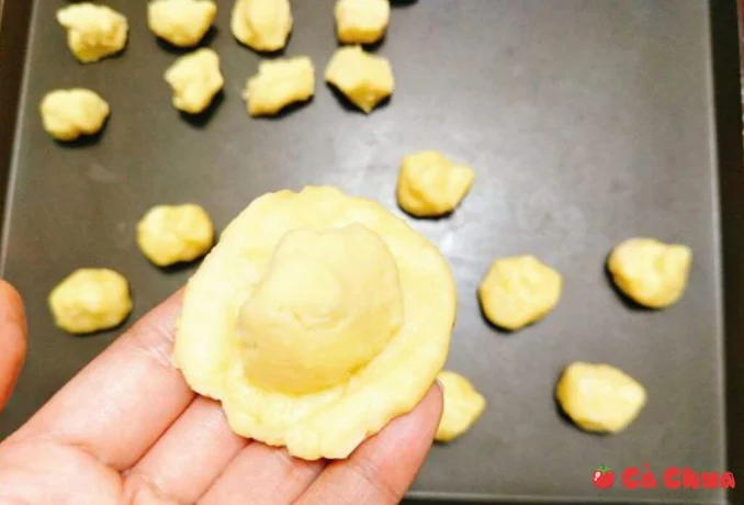 Nặn bột bánh Cách làm bánh Trung Thu ngàn lớp trứng chảy Liu Xin Su 