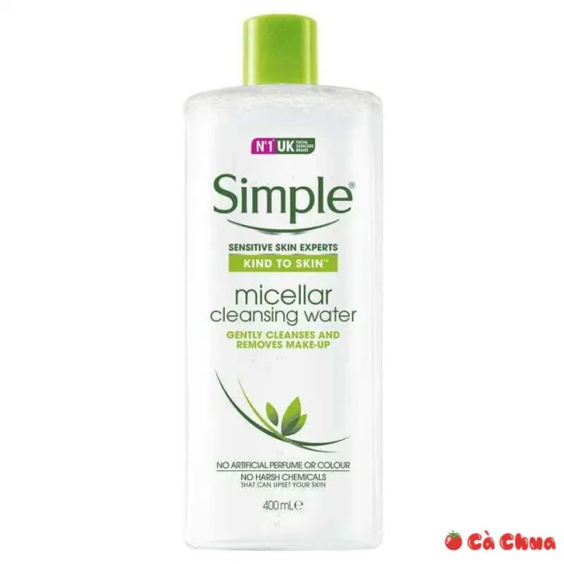 Simple Kind To Skin Micellar Cleansing Water Top 4 sản phẩm Simple tốt được ưa chuộng nhất hiện nay